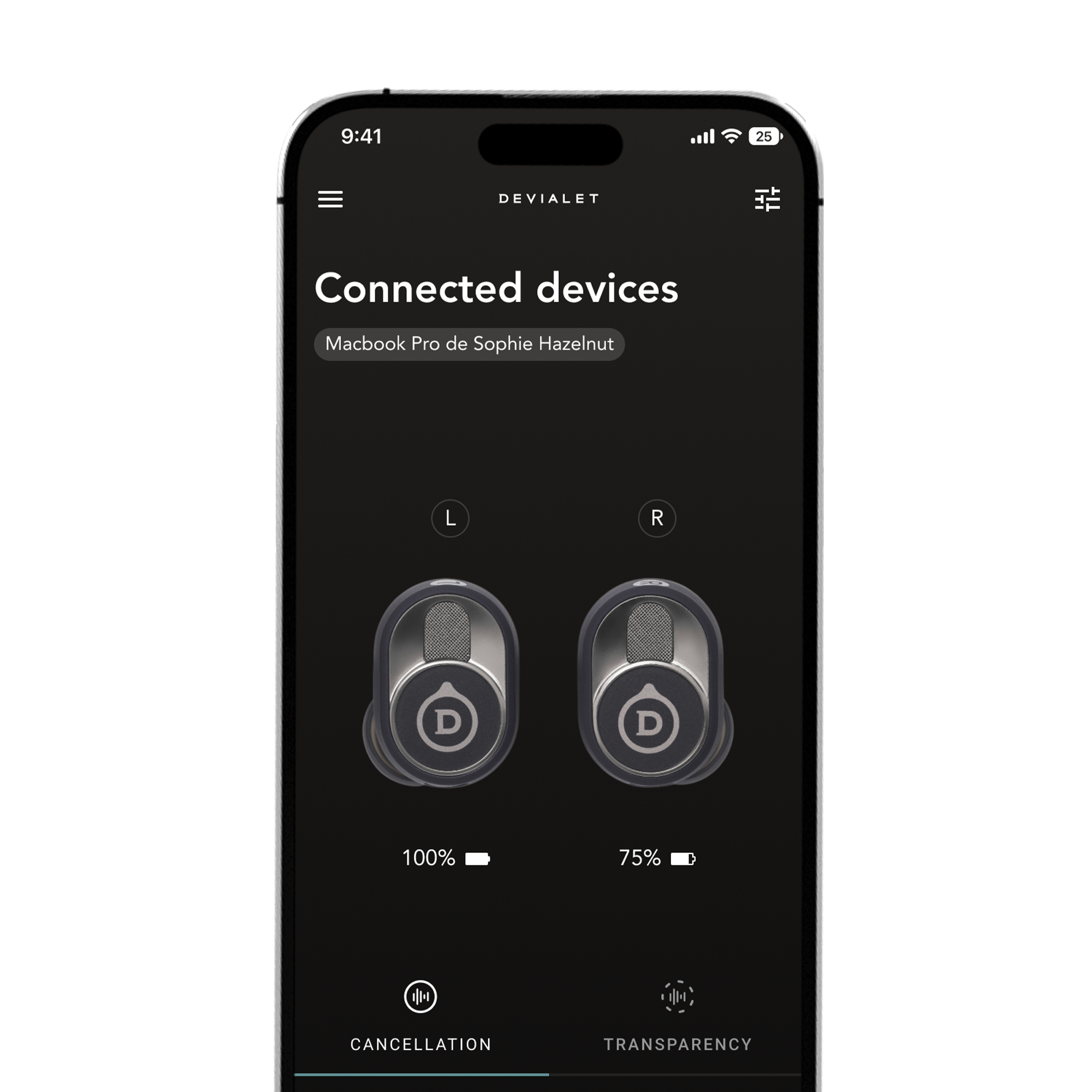 【美品】Devialet Gemini II ブラック Devialet Gemini II Black - Luxury Wireless Earbuds