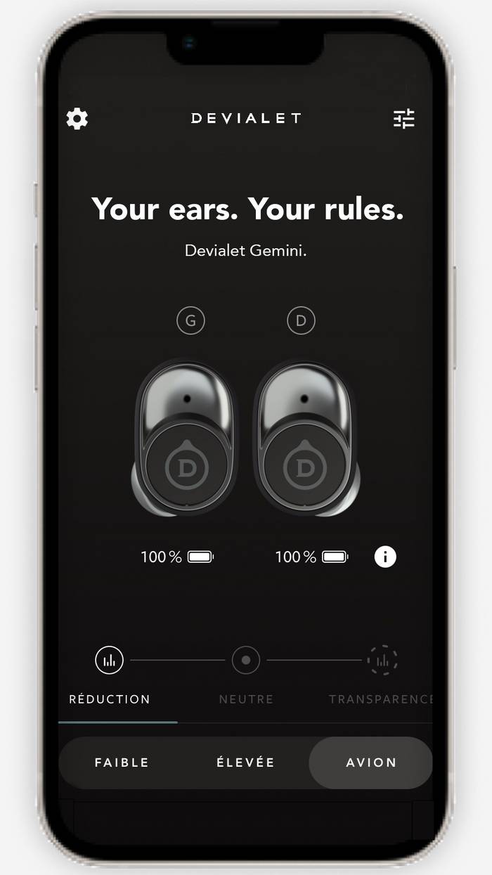 オーディオ機器 イヤフォン Devialet Gemini - True wireless earbuds